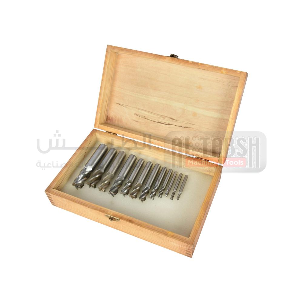 END MILL 4 FLUTE 4-20MM 12PCS SUMORE