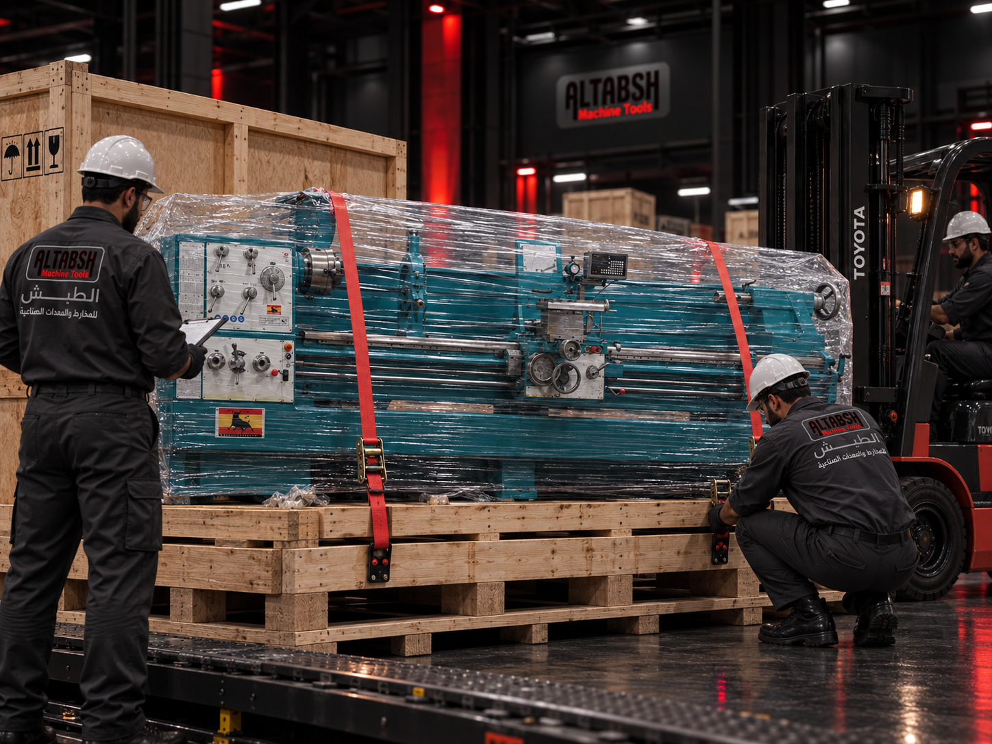 Safe delivery of industrial machinery by ALTABSH